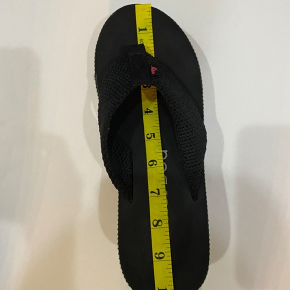 Rocket Dog Wedge-Aztec Pattern Trim- Flip Flop- Sze 8-8.5 - Picture 13 of 14